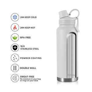 Botellas de agua ecológicas a prueba de fugas de acero inoxidable de doble pared personalizadas - Product Image 2