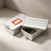 Boîte en fer blanc personnalisable avec logo, recyclable, écologique, pour chocolats, biscuits, gâteaux, emballage alimentaire hermétique, bonbons de mariage – En stock