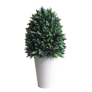 Árbol de planta de topiario de boj artificial Buxus, suministros de decoración de Navidad, hierba, dos bolas, árbol decorativo en maceta realista - Product Image 6