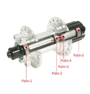 Meroca, 5 rodamientos, freno de disco de 6 pernos, buje de bicicleta de montaña MTB, 8 9 10 11 <span class=keywords><strong>velocidades</strong></span>, bujes delanteros traseros de aleación de aluminio con casete <span class=keywords><strong>Shimano</strong></span> HG - Product Image 3