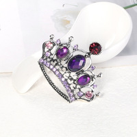 Diamante couronne Corsage broche broche fête de mariage Pageant diadème pour enfants cadeau de fiançailles pour la Saint-Valentin