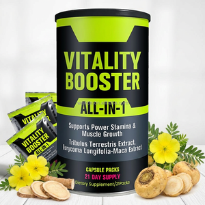 Fabricant de capsules énergétiques pour hommes, stimulant la vitalité et la croissance musculaire, tout-en-un, avec Maca, Tongkat Ali et Tribulus, en marque privée - Product Image 1