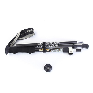 Bastón de trekking Cleye de aleación de aluminio 6061, 5 secciones ajustables, con mango de EVA y absorción de impactos para uso en exteriores. - Product Image 2