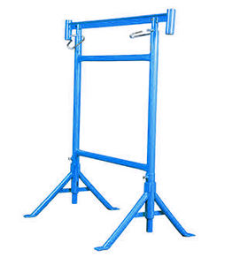 Tréteau d'échafaudage bleu réglable en hauteur, tréteau <span class=keywords><strong>de</strong></span> <span class=keywords><strong>maçon</strong></span> 1,2x2,19m, tréteau Macon Galva avec pied pivotant - Product Image 2