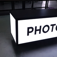 Caja de luz con logotipo personalizado de moda 2020 que cuelga en la pared para exhibición publicitaria