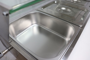 Baño María Eléctrico de Acero Inoxidable Plateado con 5 Recipientes para Buffet, Ideal para Bodas, Catering, Hoteles y Restaurantes - Product Image 6