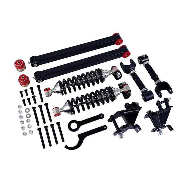 180-230lb Rear Adjustable 4 Bar and Coilover Conversion Kit Fits for GM 1967-72 a Body With Wrenches