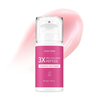 Crème hydratante pour le visage à base de peptides en marque privée, crème repulpante, sans cruauté, anti-âge, raffermissante pour tous types de peaux, OEM ODM