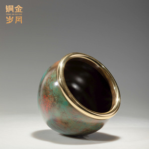 Pot de richesse en cuivre, ornement de bureau Feng Shui en cuivre pour la décoration de bureau et de magasin - Product Image 4