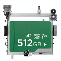 Carte mémoire 512 Go V30 haute endurance pour caméras de vidéosurveillance, enregistreurs de tableau de bord, caméras de sécurité, caméras domestiques et drones |   Vidéo 4K |   98 000 heures