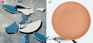 Ensemble de vaisselle pour enfants en paille de blé biodégradable, rond, pour la maison - Product Image 4