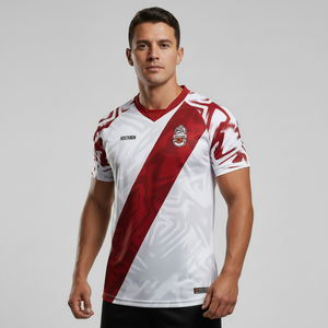 Maglie e Top da Calcio Personalizzati Jacquard a Righe HOSTARON OEM - Versione Giocatore, Divisa Squadra Calcio, Maglie da Calcio Sublimate - Product Image 2