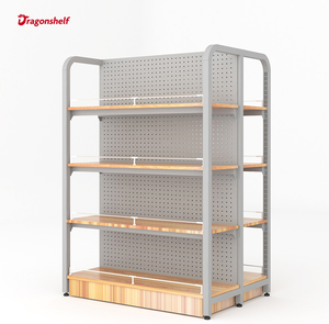 Étagères de supermarché réglables <span class=keywords><strong>double</strong></span> face, gondoles de supermarché, étagères murales, étagères pour magasin de détail - Product Image 1