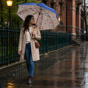 Nouvelle Arrivée Parapluie Droit en Bois Effet Bambou 8K Promotion Vente en Gros - Product Image 3