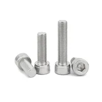 Vis à tête hexagonale à six pans creux en acier inoxydable 304 A2-70 DIN912, métriques M2 M3 M4 M5 M6, longueur 3-50 mm