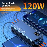 Batterie externe haute capacité avec câble intégré, mini, très vendue, charge super rapide 22,5 W avec prise
