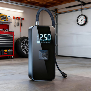 Portable Tire Inflator <b>12V</b> LED Display 25L Min Single Cylinder Car Air <b>Pump</b> For Outdoor Travel - Product Image 3