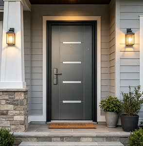 Porte de sécurité coulissante Qifan Steel – Durable, conviviale, design moderne pour entrées résidentielles - Product Image 4