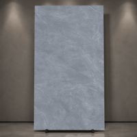 Carreaux en pierre frittée gris moyen de 900x1800mm, épaisseur 9mm, pour sol de salle à manger et mur de fond, antidérapants et résistants à l'usure