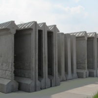Coffrage de haute précision pour panneaux de clôture en béton préfabriqués – Moule pour murs de clôture préfabriqués pour travaux d'infrastructure