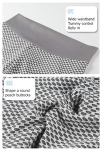 Fournisseur Collants d'entraînement <span class=keywords><strong>anti</strong></span>-<span class=keywords><strong>cellulite</strong></span> pour contrôle du ventre Leggings de yoga pour femmes, pantalon de yoga froncé <span class=keywords><strong>noir</strong></span> extensible avec lifting des fesses - Product Image 5