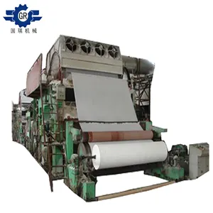Hoge Efficiëntie Gebruikt Toiletpapier Papier Plant Maken Machines 1600 Model Papier Machine