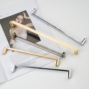 Modern and Minimalist Zinc Alloy Cabinet <b>Door</b> Handles Drawer Handles for Kitchen Cabinets Dressers for Shoe Cabinets Bedrooms - Product Image 1