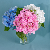 Bunga Hydrangea Buatan Sentuhan Realistis Gel Lembut Melembapkan Buatan Tangan Murni Gaya Alami Alat Peraga Fotografi