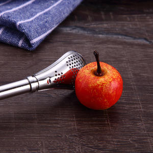 Filtro de pajita de acero inoxidable hecho a mano <span class=keywords><strong>Yerba</strong></span> <span class=keywords><strong>Mate</strong></span> té Bombilla calabaza lavable práctico té herramientas Bar Accesorios - Product Image 3