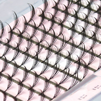 GLAMLASH Comic Spire Cils synthétiques faits à la main, longs et naturels, extensions de cils préfabriquées à floraison automatique