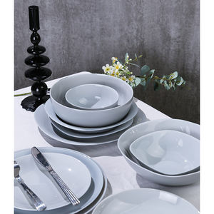 Alta Qualidade Cinza Verde Cor Opala Vidraria Louça Placa Tipo Oval 10.5 'Placa Plana - Product Image 6