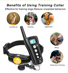 CE Électrique Étanche Extérieur 150M Télécommande Bip Vibration Pet Stop Aboiement <span class=keywords><strong>Chien</strong></span> Anti Aboiement Formation Nylon Choc <span class=keywords><strong>Collier</strong></span> - Product Image 3