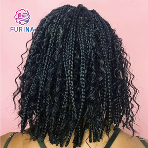 Perruques bouclées afro de haute qualité pour les femmes noires courtes brunes crépues <span class=keywords><strong>frange</strong></span> de <span class=keywords><strong>cheveux</strong></span> synthétiques fibre haute température résistante à la chaleur - Product Image 3