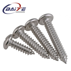 304 vít tự khai thác bằng thép không gỉ Đầu phẳng với khe cắm chéo GB845 Hệ thống đo lường tiêu chuẩn inch - Product Image 2