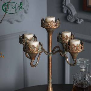 Candelabro Decorativo Estilo Europeo A3486, Duradero, Redondo, Luz Blanca, Accesorio para Bodas - Product Image 4