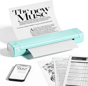 Impresora compacta, impresora térmica portátil inalámbrica, A4, Phomemo M08F A4 y minitarjeta de tatuaje y letras, oficina en casa de negocios - Product Image 1