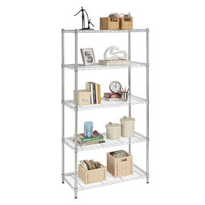 Сверхмощный бытовой металлический 5-ярусный Стеллаж с сеткой из проволоки AMJ - Product Image 3