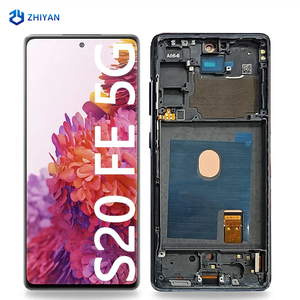 Écran OLED d'usine, prix de gros pour <span class=keywords><strong>Samsung</strong></span> <span class=keywords><strong>Galaxy</strong></span> <span class=keywords><strong>S20</strong></span> FE avec cadre, pièces de réparation, panneau d'affichage mobile avec garantie d'un an - Product Image 1