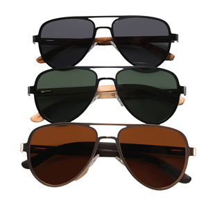 <span class=keywords><strong>CONCHEN</strong></span> 2025 Großhandel Hochwertige Trendige Polarisierte TAC-Gläser Vollrand Metall Holz Gold Klassisches Design Maßgefertigte Sonnenbrillen - Product Image 1