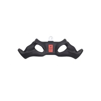 Barre de traction latérale multi-poignées FitFirst en acier et métal robuste, 8 pièces, noire, pour entraînement de force et fitness en salle de sport
