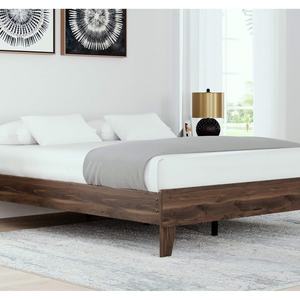 โครงเตียงไม้เนื้อแข็งแบบมินิมอล สีเข้ม แข็งแรง ทนทาน ปรับระดับได้ แกะสลักด้วยมือ ประหยัดพื้นที่  ปรับแต่งสีได้ สำหรับห้องนั่งเล่น - Product Image 6