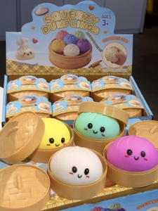 Giocattolo Antistress a Forma di Panino al Vapore, Morbido e Glitterato, con Texture Squishy e Lento Ritorno a Forma Originale, Ideale per il Gioco Antistress - Product Image 6