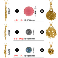 Collier porte-pierre en cristal réglable Collier pendentif en cristal vide Chaîne avec cage en acier inoxydable pour bijoux DIY
