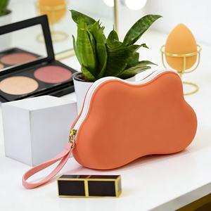 Bolsa de Maquillaje Portátil de Viaje para Mujer, Bolsa de Almacenamiento de Artículos de Aseo de Silicona Suave Impermeable, Bolsa de Silicona, Bolsa de Maquillaje - Product Image 5