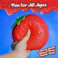 Bestseller – Jouets anti-stress à rebond lent en forme de fraises, figurines de fruits simulés, jouets amusants à presser pour enfants