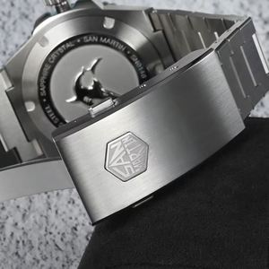 San Martin 41mm Men Diving <b>Watch</b> Integrated Case NH35 Automatic <b>Mechanical</b> <b>Watch</b> Original Design 200m Waterproof Sapphire SN0146 - Product Image 4