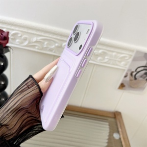 Funda de Silicona 2 en 1 con Tarjetero para iPhone 17 16 15 14 13 12 11 Pro Max, Funda con Tarjetero de Diseño para iPhone 17 - Product Image 3