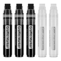 Marqueurs de couleur Jumbo, pointe de feutre Jumbo de 15mm, marqueurs de peinture acrylique pour peinture rupestre, pierre, céramique, verre, bois, toile