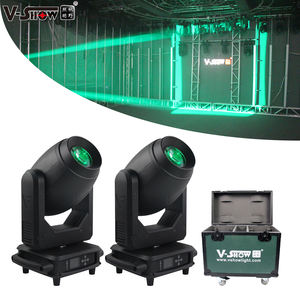 VSHOW S716 2 adet flycase ile 200w LED noktasal ışın demeti Wsah hareketli kafa ışık sahne KTV flaş düğün gösterisi Bar yeni ürün - Product Image 1