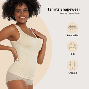 S-SHAPER Hochwertige Nahtlose Spandex-Shapewear-Tops Push-Up Gepolsterte Tanktops Atmungsaktive Körperformende Glatte Bodyshaper Camisole - Product Image 3